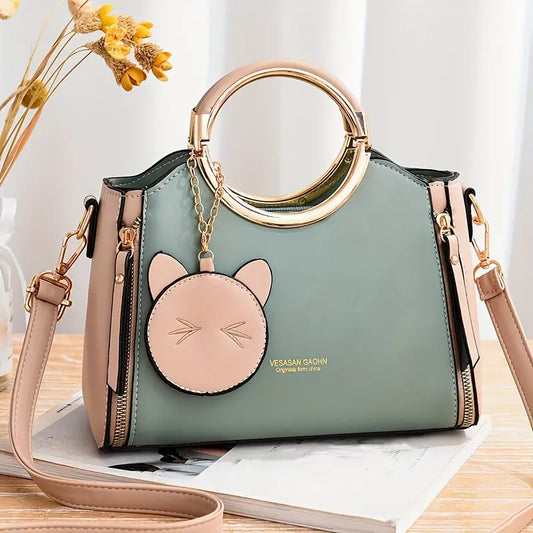 Cartera Rowan REF. 3764 Verde/Rosado