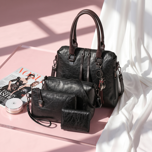 Set Venecia de 4 Piezas Negro REF. 592
