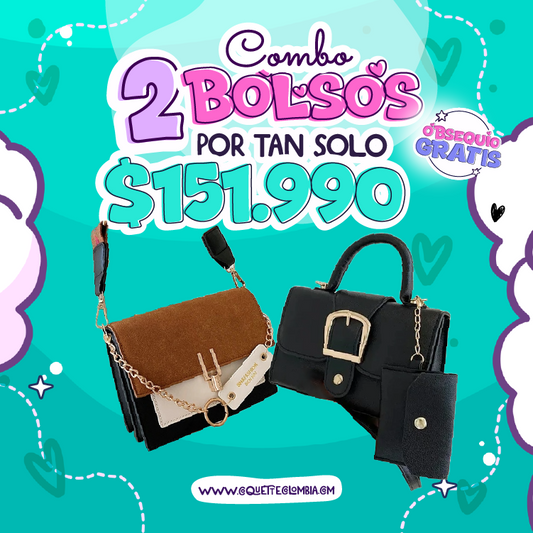 Combo Brillas 2 Bolsos REF. 3402