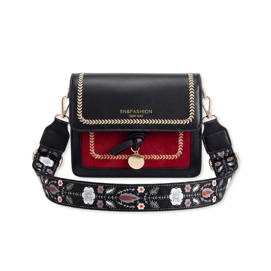 Cartera Amara Ref. 3806 Negro/Rojo