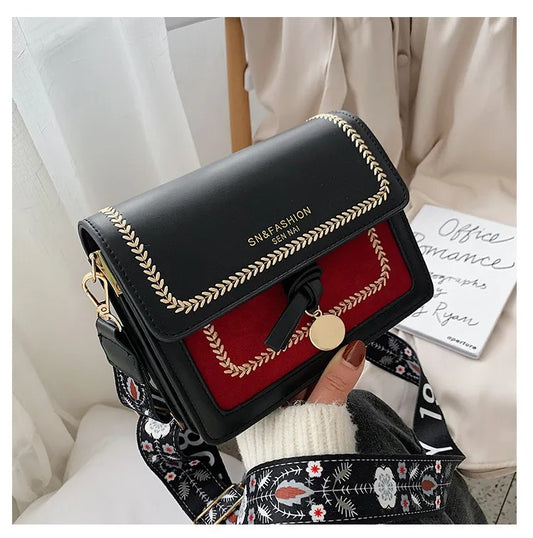 Cartera Amara Ref. 3806 Negro/Rojo