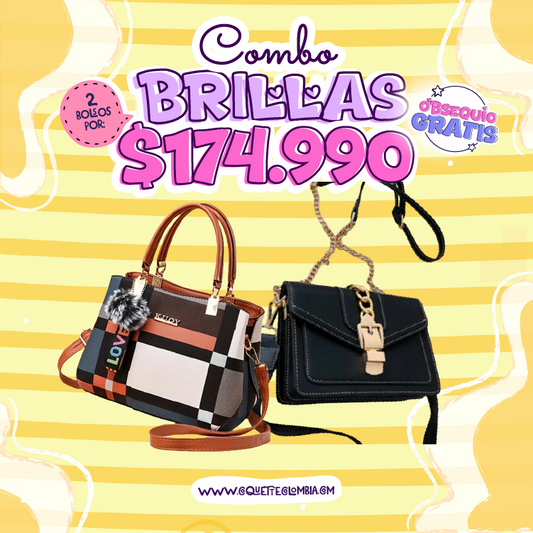 Combo Brillas 2 Bolsos REF. 3347