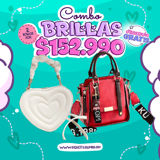 Combo Brillas 2 Bolsos REF. 3348