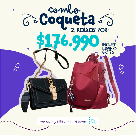Combo coqueta 2 Bolsos REF. 3372