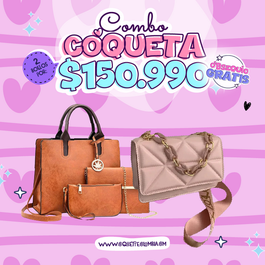 Combo coqueta 2 Bolsos REF. 3376