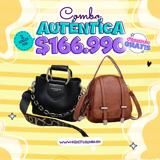 Combo Auténtica 2 Bolsos REF. 3435
