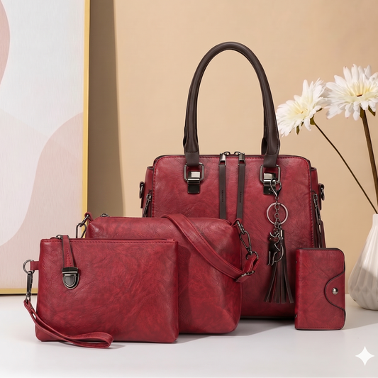 Set Venecia de 4 Piezas Rojo REF. 592