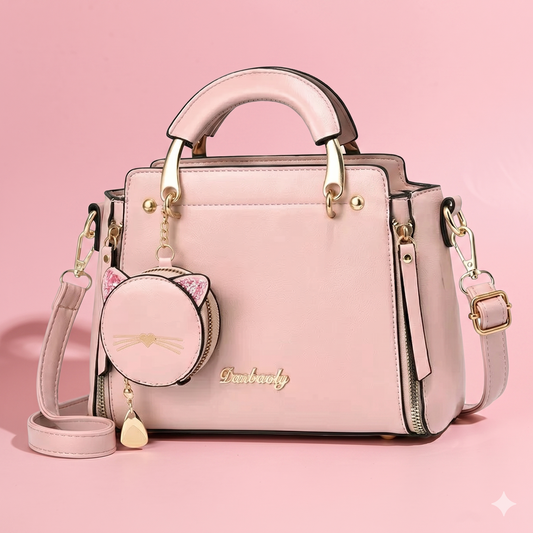 Cartera Miau Rosada REF. 585