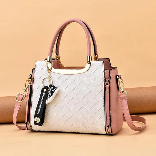 Cartera Yuli Crema/Rosa Ref. 3852
