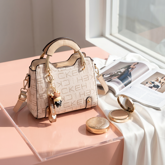 Cartera Abby Beige/Crema REF. 595