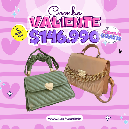 Combo  Valiente 2 Bolsos REF. 3404