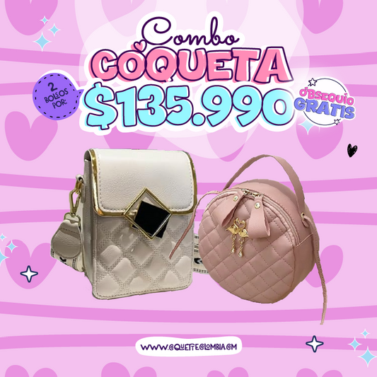 Combo  coqueta 2 Bolsos REF. 3407