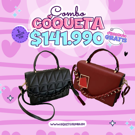 Combo Coqueta 2 Bolsos REF. 3409