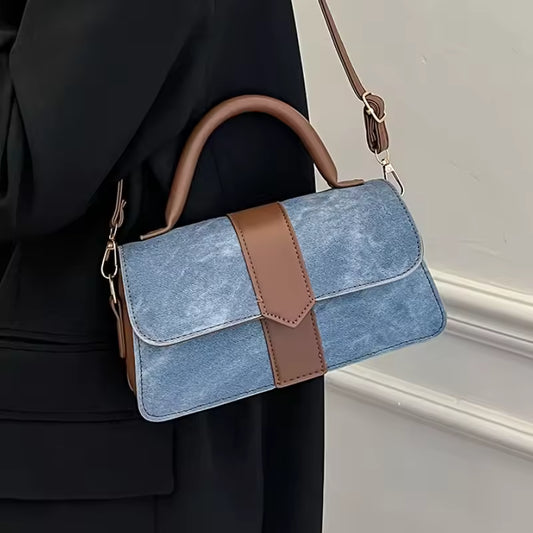 Cartera Danny Azul/Café REF. 3854