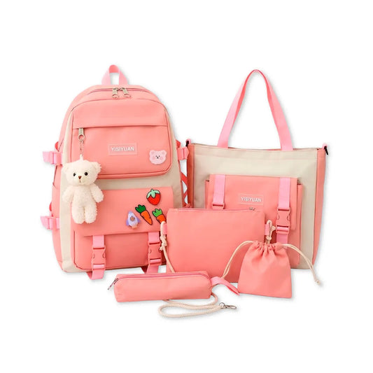 Set Carrot de 5 Piezas Rosado REF. 573