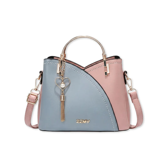 Cartera Chloe Celeste/Rosa REF. 625