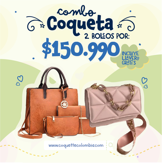Combo coqueta 2 Bolsos REF. 3376