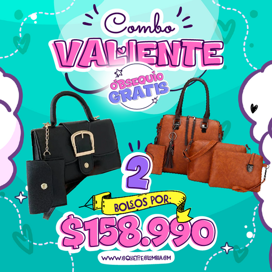 Combo  Valiente 2 Bolsos REF. 3389