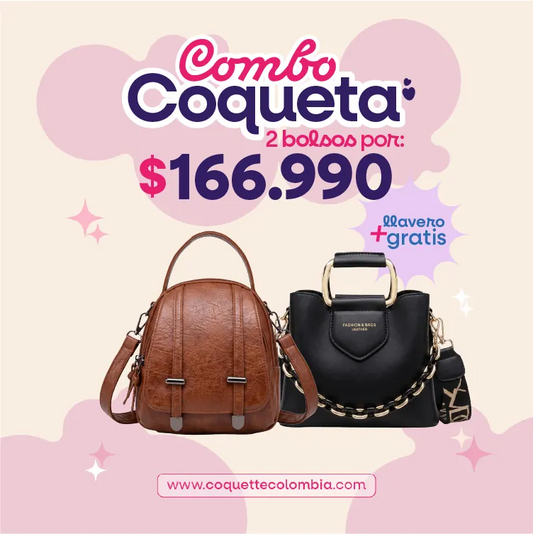 Combo Auténtica 2 Bolsos REF. 3435