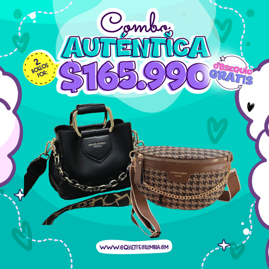 Combo Auténtica 2 Bolsos REF. 3436