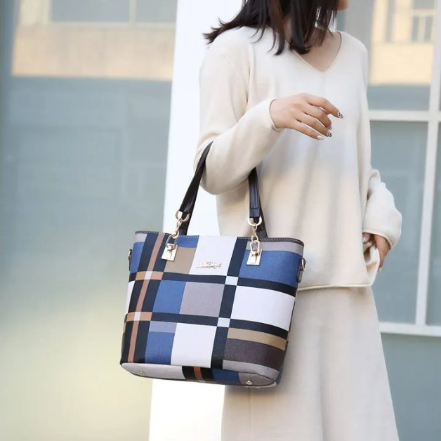 Set Ana de 6 Piezas Azul/Beige REF. 3635