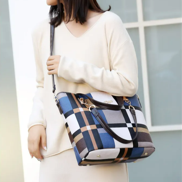Set Ana de 6 Piezas Azul/Beige REF. 3635