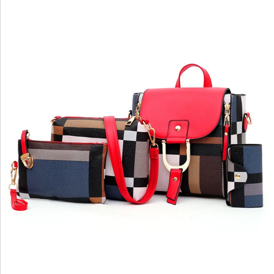 Set Victoria de 4 Piezas Rojo/Café REF. 3666