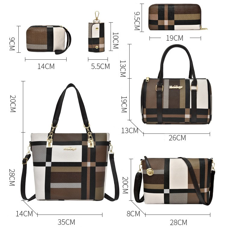 Set Ana de 6 Piezas Azul/Beige REF. 3635