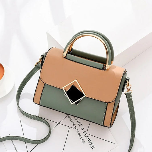Cartera Eliana Verde/Beige REF. 3697